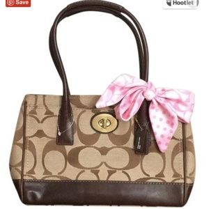 Coach Khaki Signature Madeline Shoulder Bag